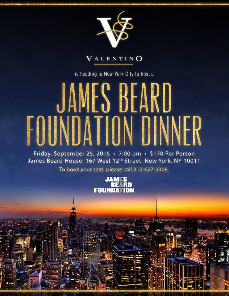 Valentino at James Beard