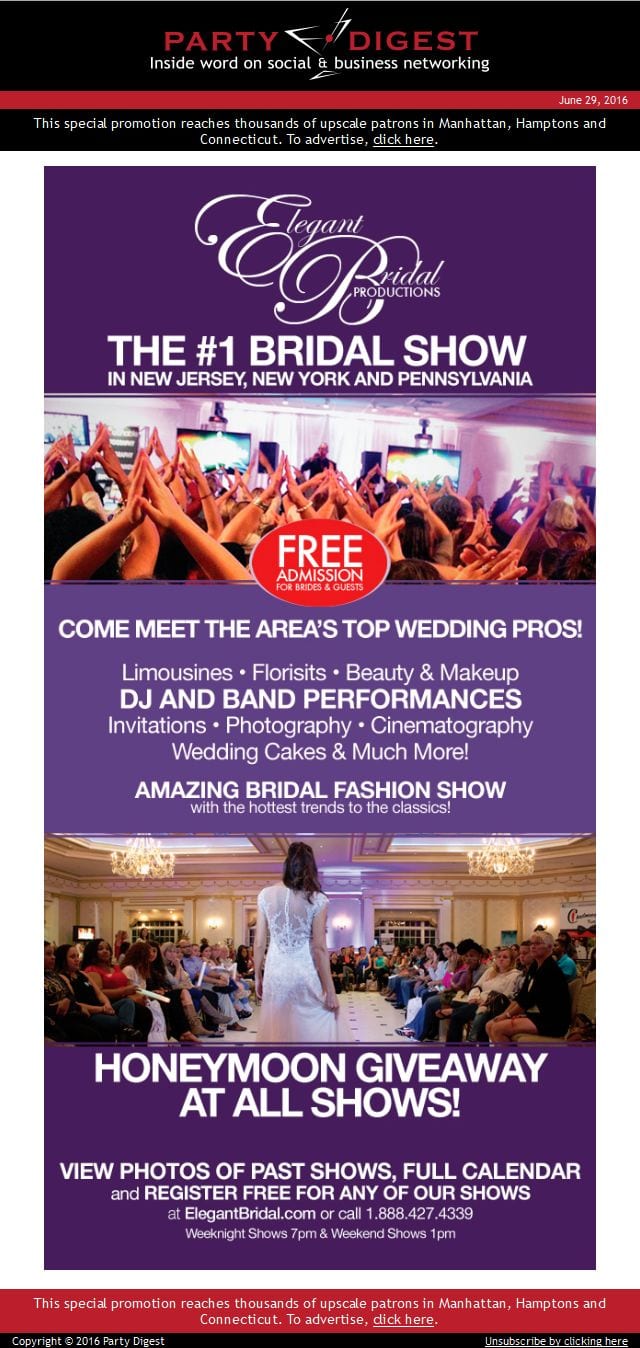 elegant bridal show
