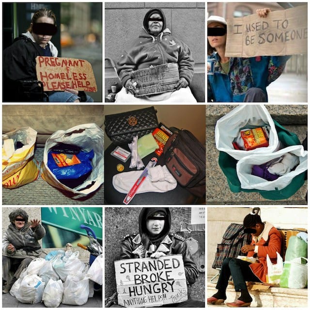 homeless women